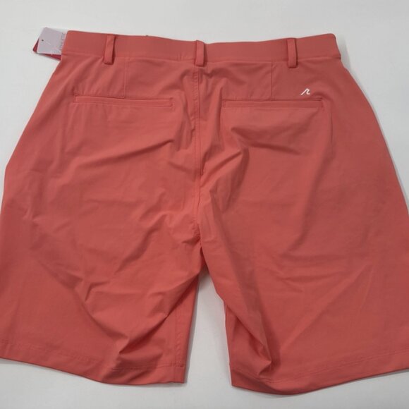 Redvanly Shorts Mens XL Coral Hanover Golf Stretch Performance Pull On 9" NEW - Picture 3 of 5